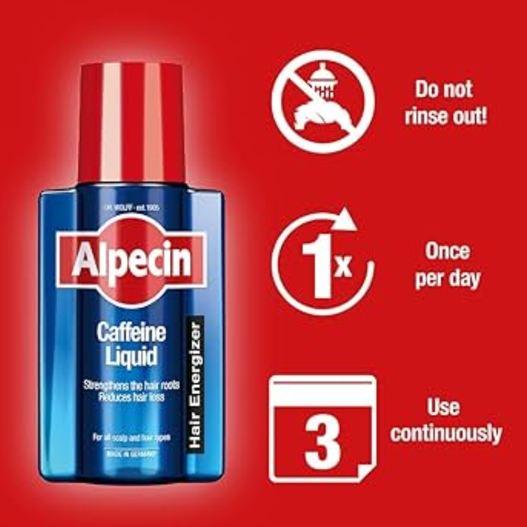 Alpecin Caffeine Liquid Hair Energizer – Daily Scalp Tonic for Men Alpecin