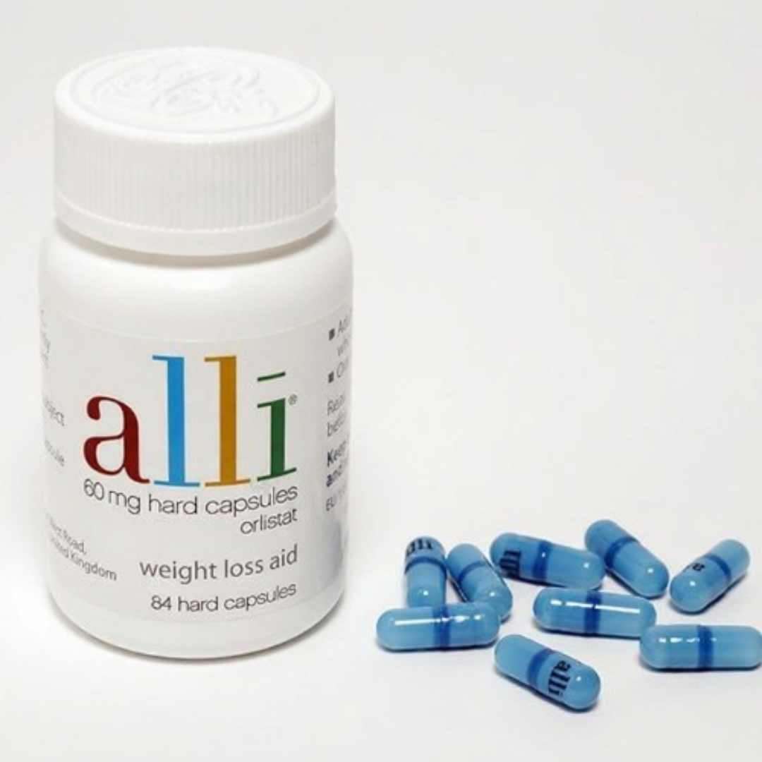 Alli Orlistat 60 mg – 84 Capsules for Weight Loss Support | Pharmazon Express