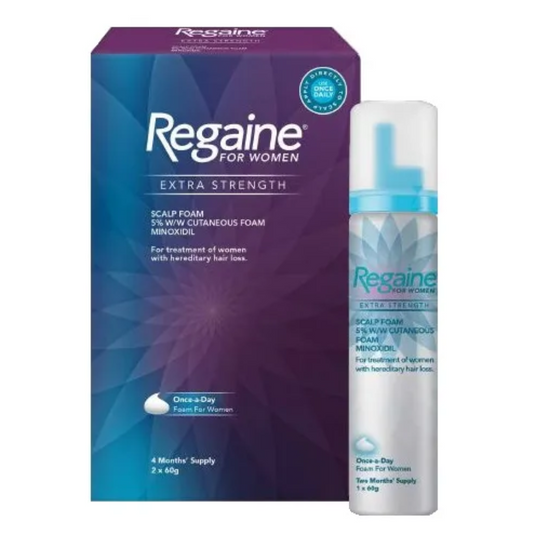 Regaine for Women Extra Strength 5% Minoxidil Foam – Hair Regrowth Treatment
