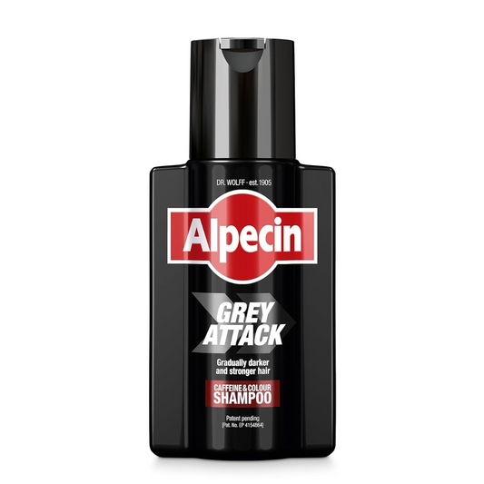 Alpecin Grey Attack Caffeine Shampoo – Darker & Stronger Hair for Men